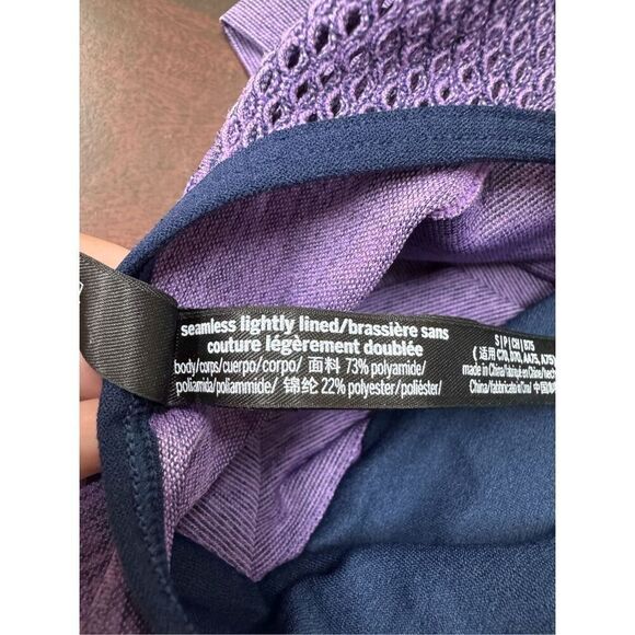 PINK Victoria’s Secret Purple Seamless Lightly Lined Sports Bra Size Small - Picture 4 of 5